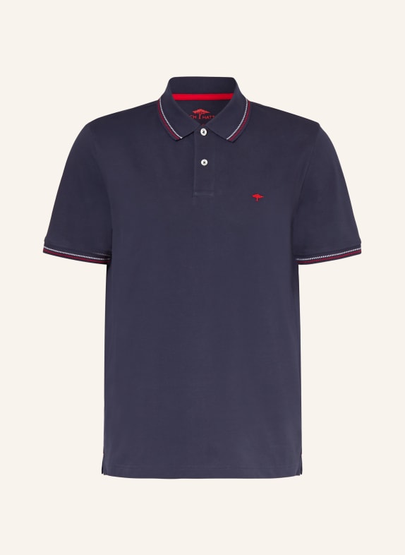 FYNCH-HATTON piqué polo shirt DARK BLUE / RED / WHITE