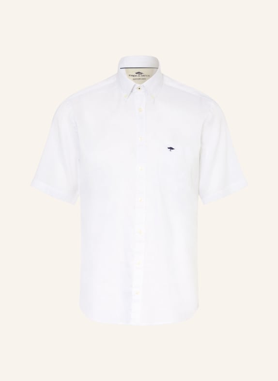 FYNCH-HATTON Comfort Fit linen shirt WHITE