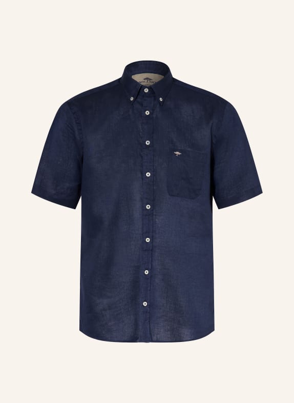 FYNCH-HATTON Koszulka lniana Comfort Fit GRANATOWY
