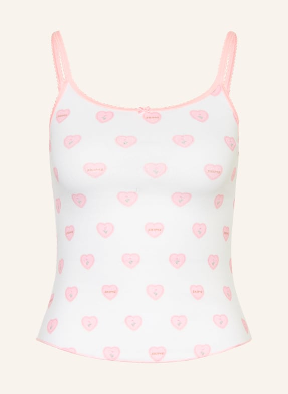 SKIMS Loungetop SKIMS POINTELLE SNOW LACE HEARTS