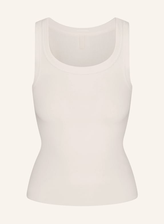 SKIMS Top van katoenen ribstof MARBLE