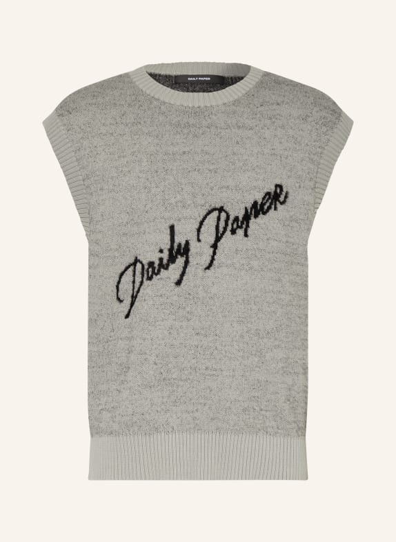 DAILY PAPER Pullunder GRAU / SCHWARZ