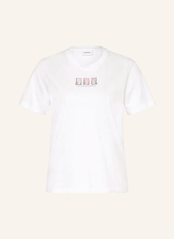 comma T-Shirt WEISS