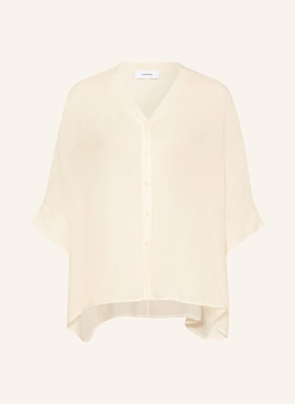 comma Bluse mit 3/4-Arm WEISS