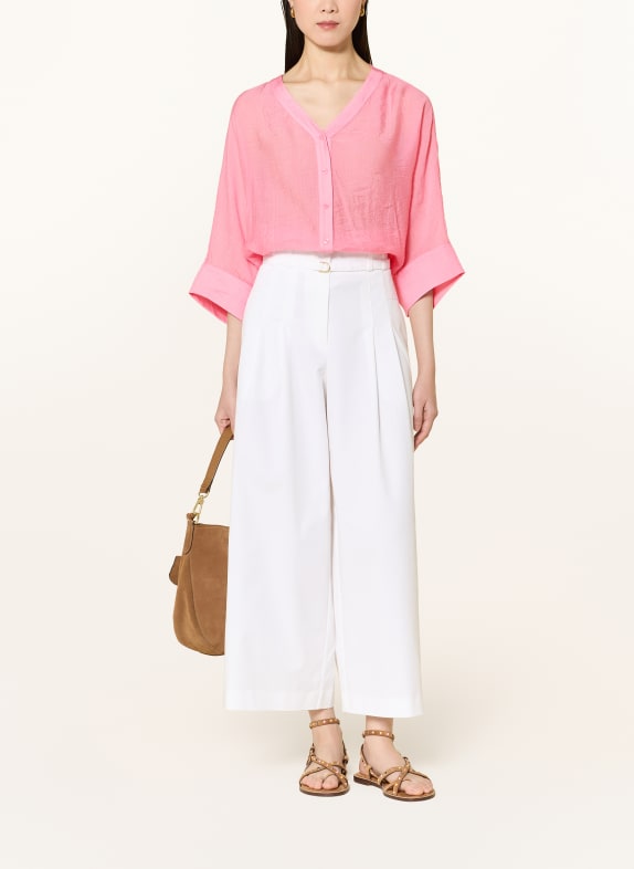 comma Blouse met 3/4-mouwen ROZE
