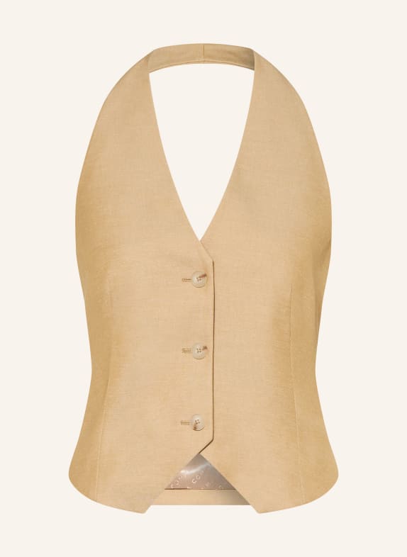 comma Blazerweste HELLBRAUN