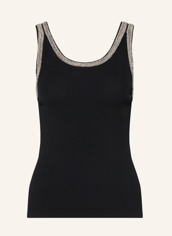 comma Stricktop SCHWARZ / WEISS