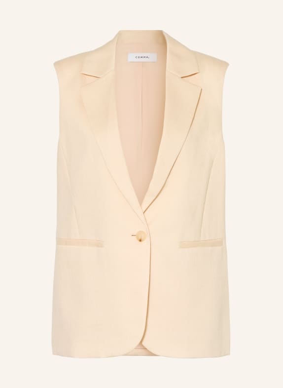 comma Blazer vest CREAM