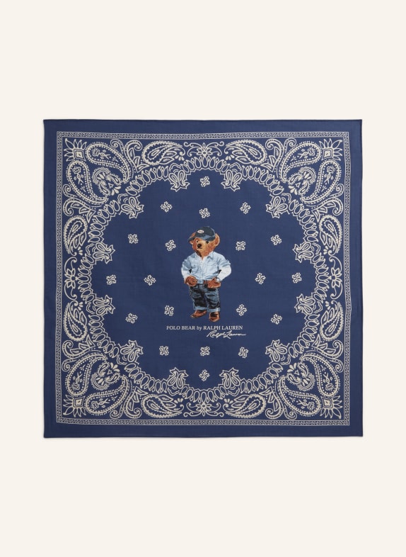 POLO RALPH LAUREN doek DONKERBLAUW / BRUIN / WIT