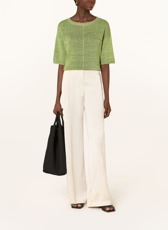 s.Oliver BLACK LABEL Gebreid shirt met glittergaren GROEN