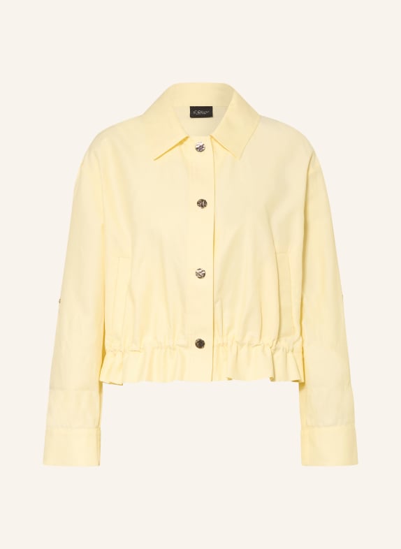 s.Oliver BLACK LABEL jasje met kraag LICHTGEEL