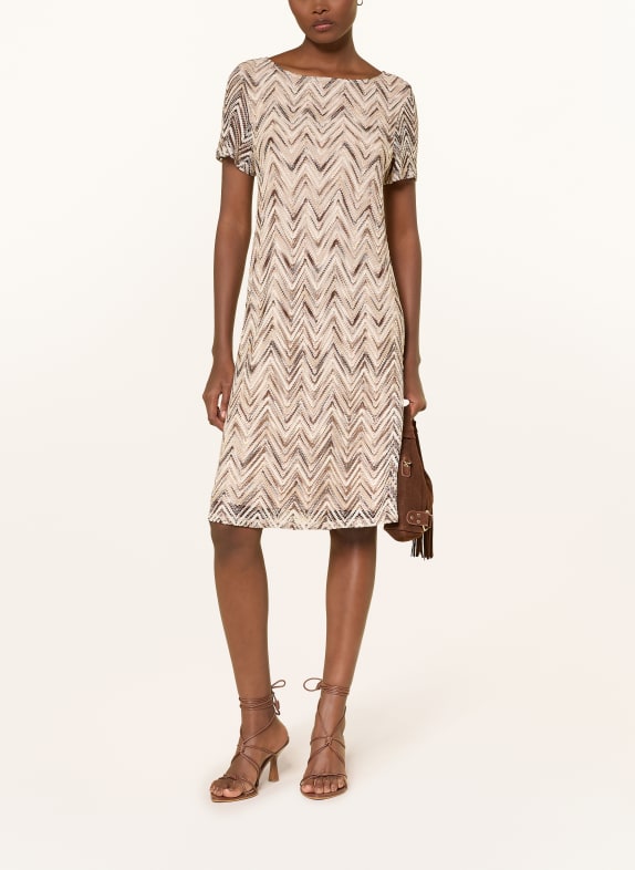 s.Oliver BLACK LABEL Strickkleid BEIGE / BRAUN