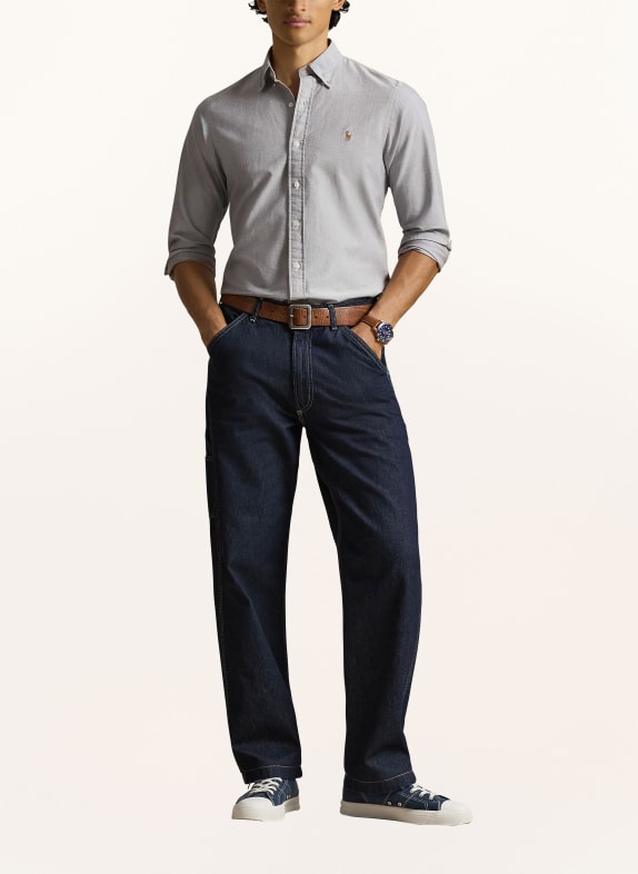 POLO RALPH LAUREN Oxford-overhemd Custom Fit BLAUWGRIJS