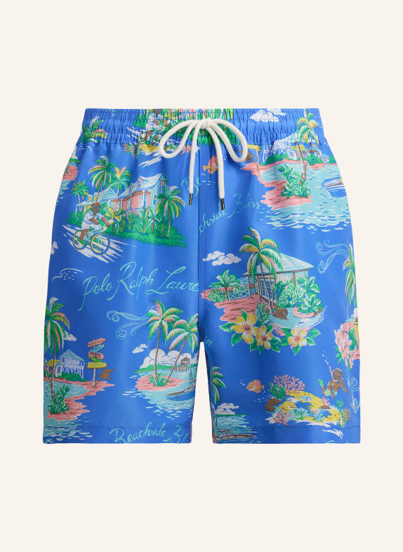 POLO RALPH LAUREN Badeshorts HELLBLAU / LACHS / GRÜN