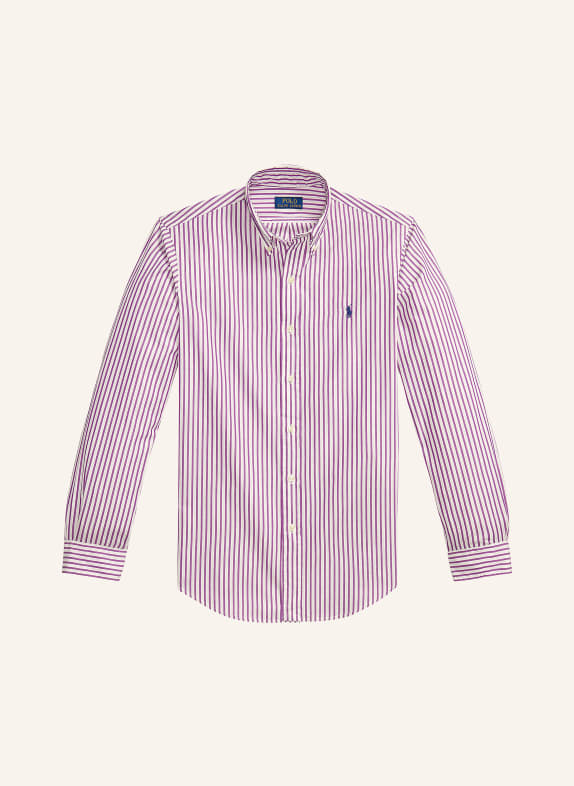 POLO RALPH LAUREN Hemd Custom Fit LILA / WEISS