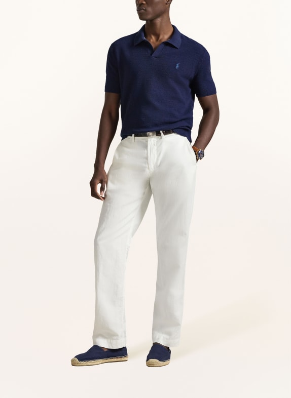 POLO RALPH LAUREN Chino Classic Fit met linnen WIT
