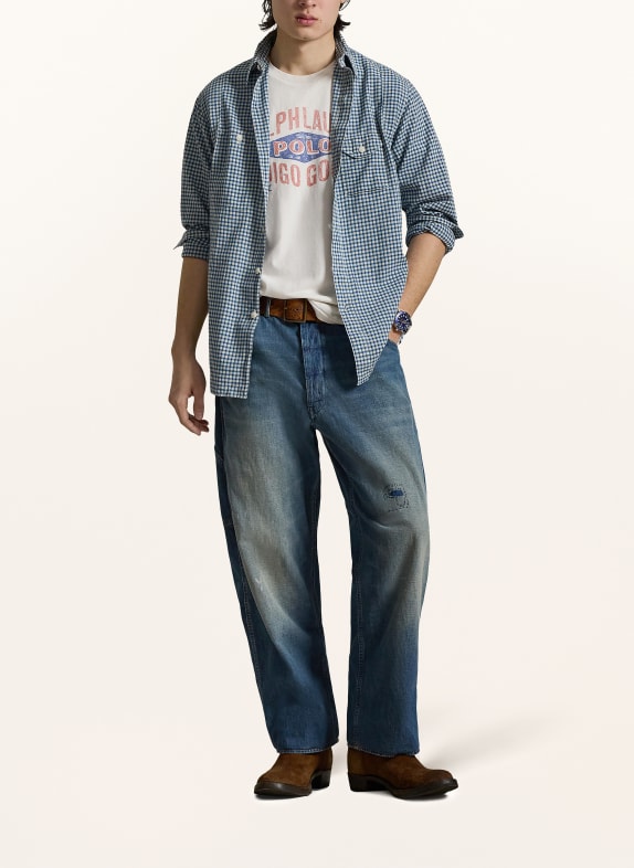 POLO RALPH LAUREN Overhemd met klassieke pasvorm BLAUW / WIT