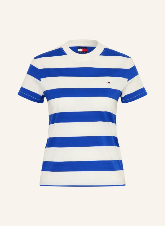 TOMMY JEANS koszulka NIEBIESKI / BIAŁY