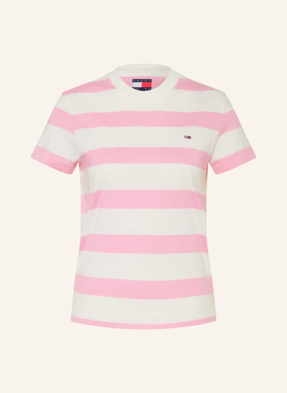 TOMMY JEANS T-Shirt ROSA / WEISS