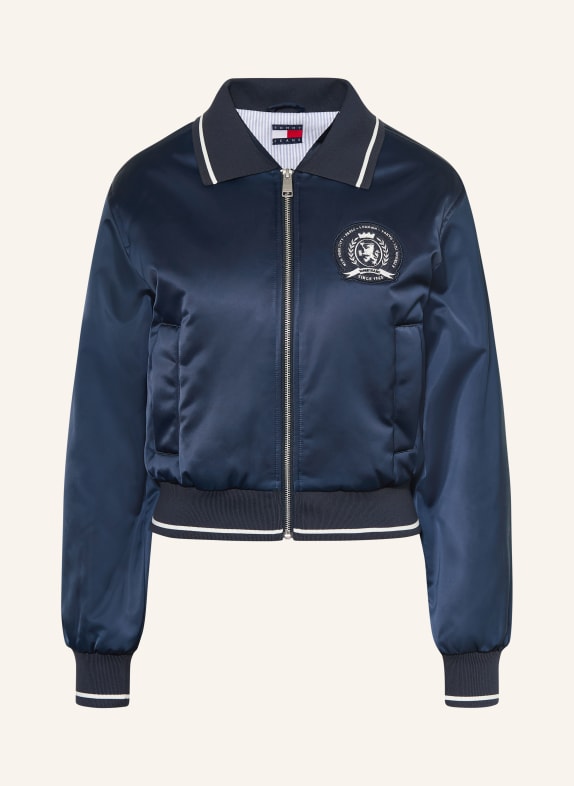 TOMMY JEANS College-Jacke aus Satin DUNKELBLAU