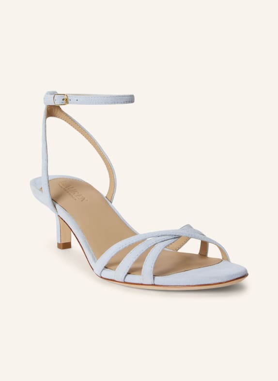 LAUREN RALPH LAUREN sandały JASNONIEBIESKI / ZŁOTY