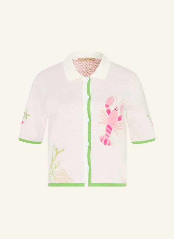 Smith & Soul vest CRÈME / ROZE / LICHTGROEN