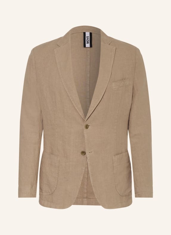 DIGEL move BRADY-colbert in moderne pasvorm van linnen 72 BEIGE