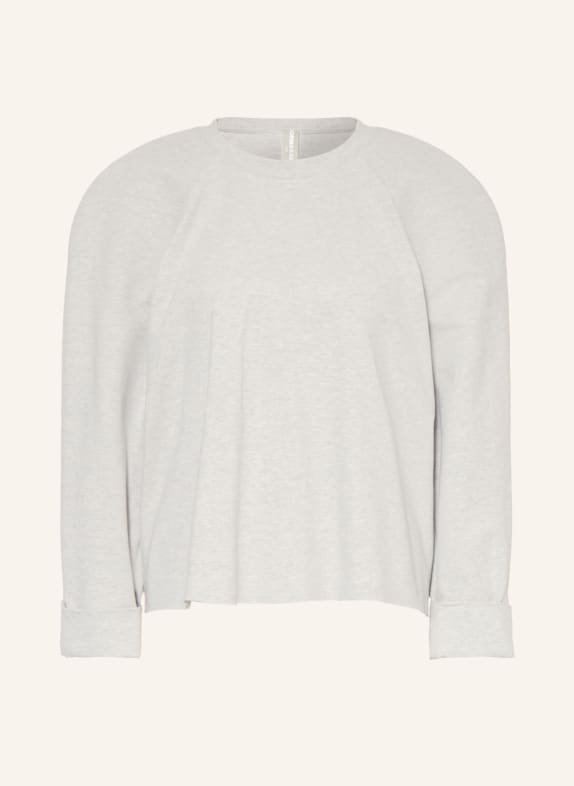 NORMA KAMALI Sweatshirt BOMBER 1980S HELLGRAU