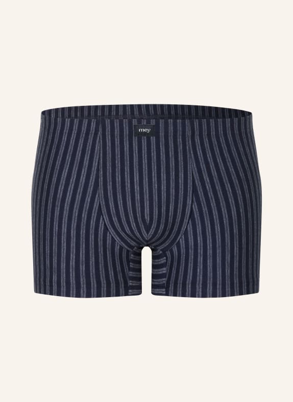 mey Boxershorts uit de serie DENIM STRIPES DONKERBLAUW / BLAUWGRIJS