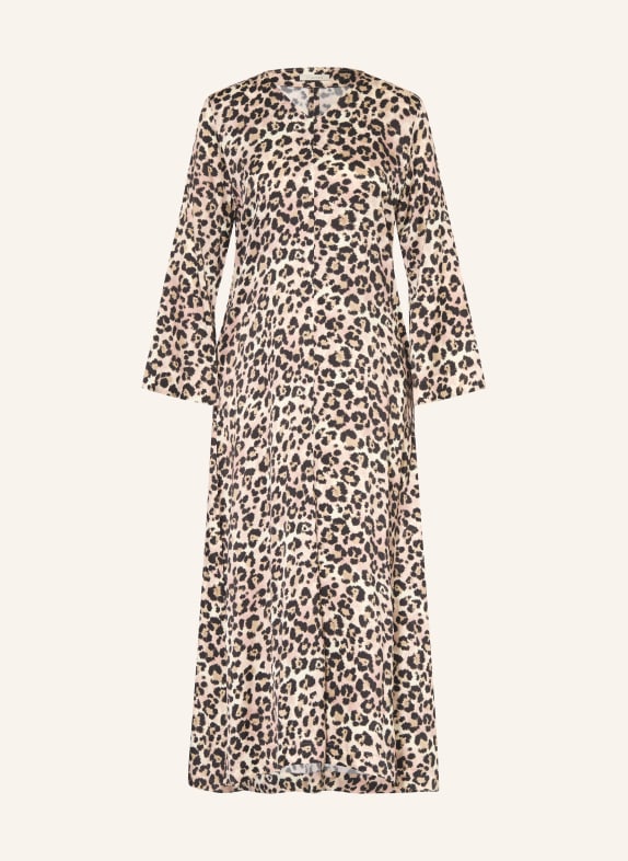 lilienfels Satijnen jurk BEIGE / CAMEL / ZWART