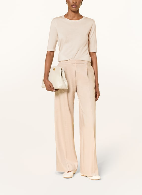 SOFT GOAT Gebreid shirt van kasjmier BEIGE