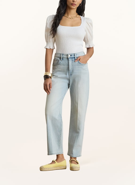 LAUREN RALPH LAUREN Blouse met ruches WIT