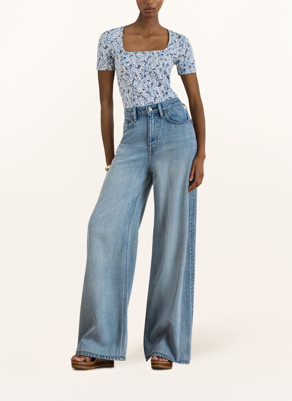 LAUREN RALPH LAUREN T-shirt WIT / LICHTBLAUW / BLAUW