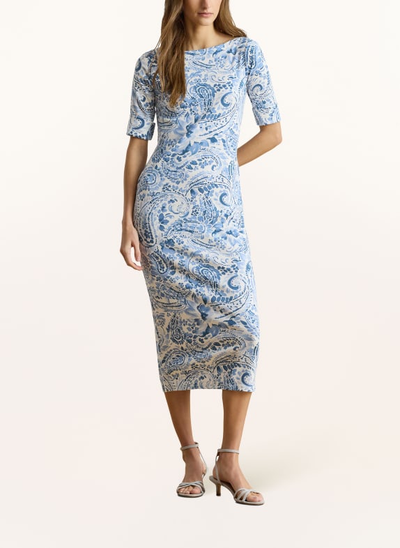 LAUREN RALPH LAUREN Jerseyjurk WIT / LICHTBLAUW