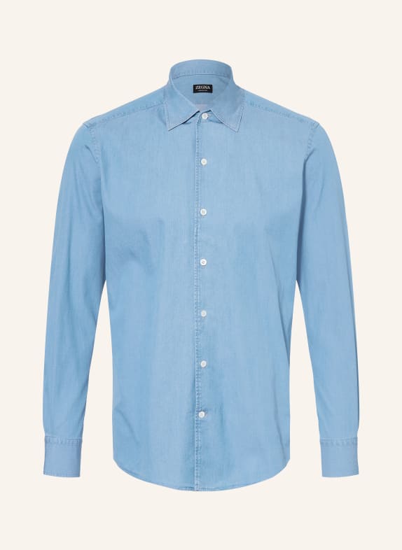 ZEGNA Jeanshemd Regular Fit BLAU