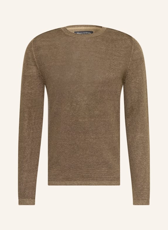 Marc O'Polo Pullover mit Leinen GRAU