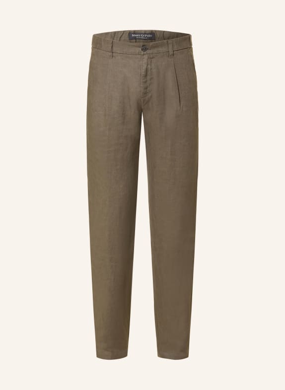 Marc O'Polo OSBY Tapered Fit Linen Chinos KHAKI