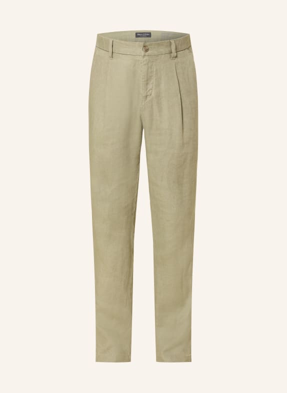 Marc O'Polo Leinenchino OSBY Tapered Fit KHAKI