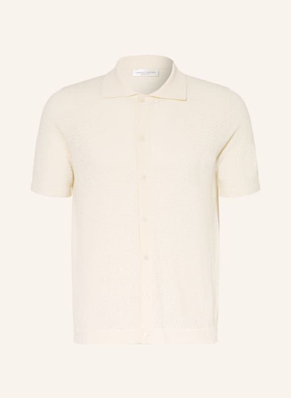 roberto collina Chemise en maille Slim Fit ÉCRU