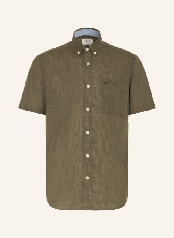 camel active Kurzarm-Hemd Regular Fit KHAKI