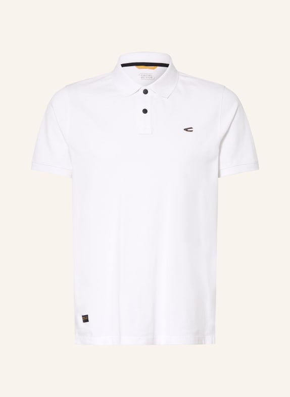 camel active Koszulka polo z pikowanym wzorem BIAŁY