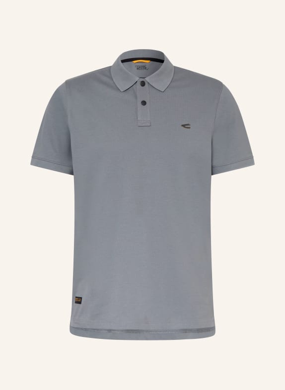 camel active Koszulka polo z pikowanym wzorem SZARONIEBIESKI