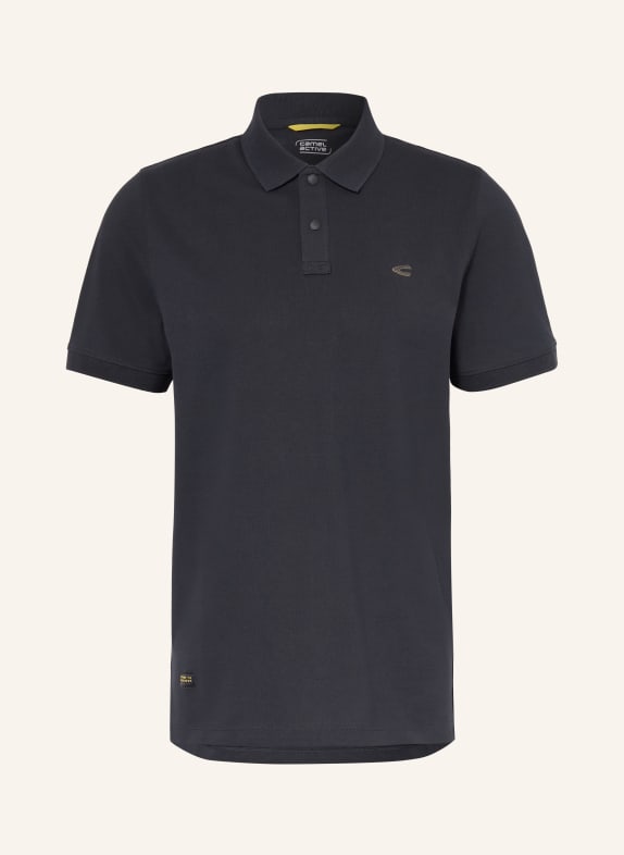 camel active Koszulka polo z pikowanym wzorem GRANATOWY