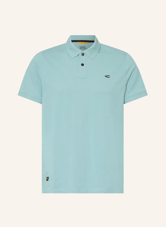 camel active Koszulka polo z pikowanym wzorem PETROL