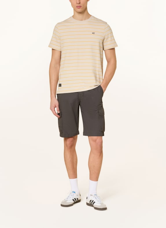 camel active T-shirt GRIJS / DONKERGEEL