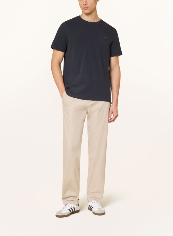 camel active T-shirt van badstof DONKERBLAUW