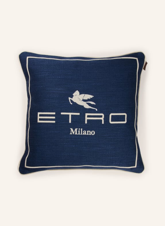 ETRO Home Sierkussens DONKERBLAUW / CRÈME