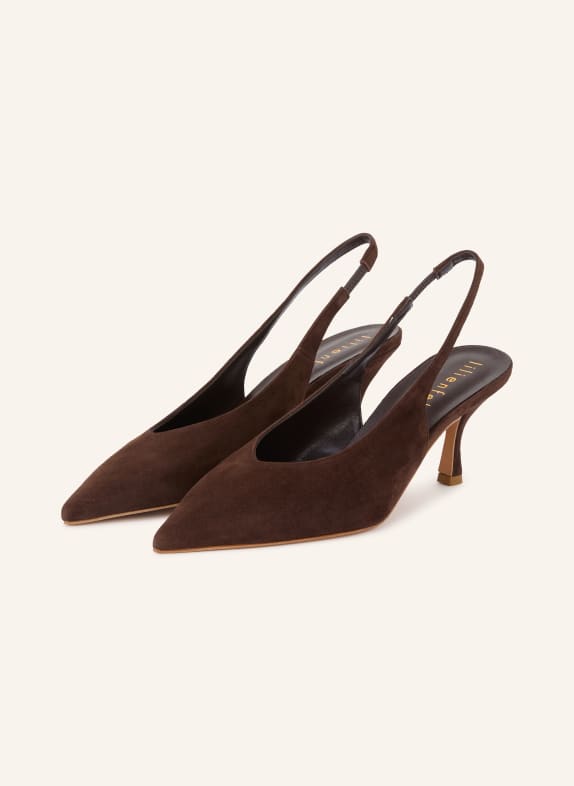 lilienfels Slingpumps DUNKELBRAUN