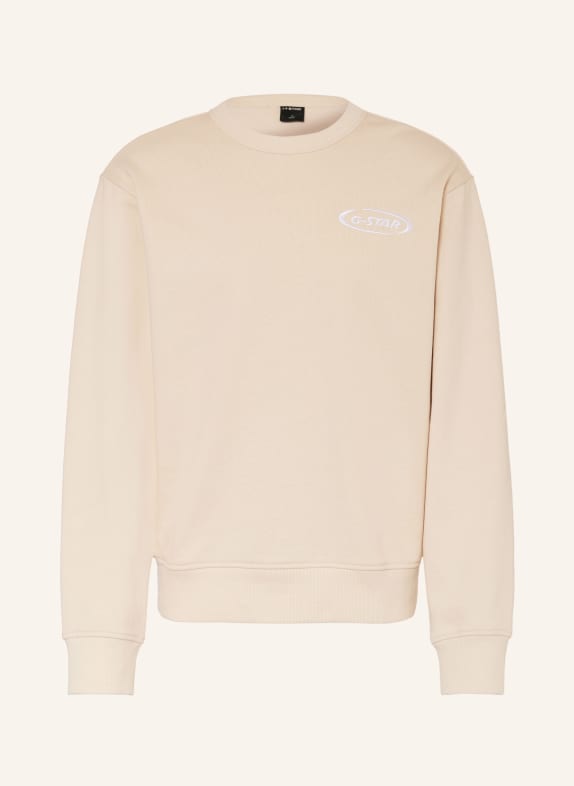 G-Star Sweatshirt ECRU / HVID
