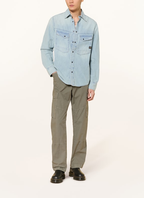 G-Star Jeansskjorte DAKOTA Regular Fit LYSEBLÅ